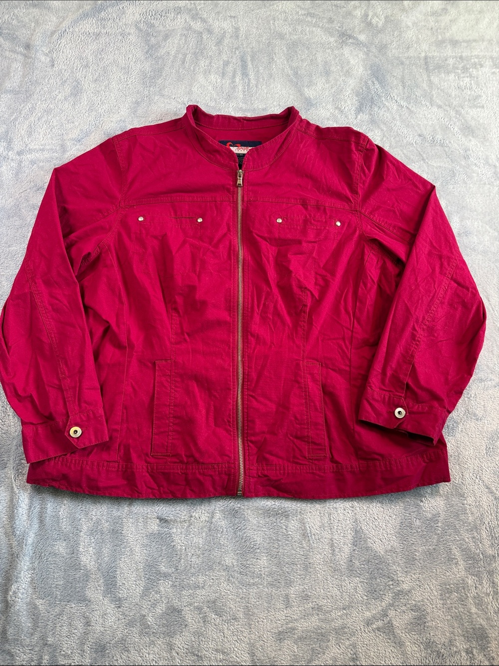 Simons Canada Twik Bright Pink Lightweight Zip-Front Jacket